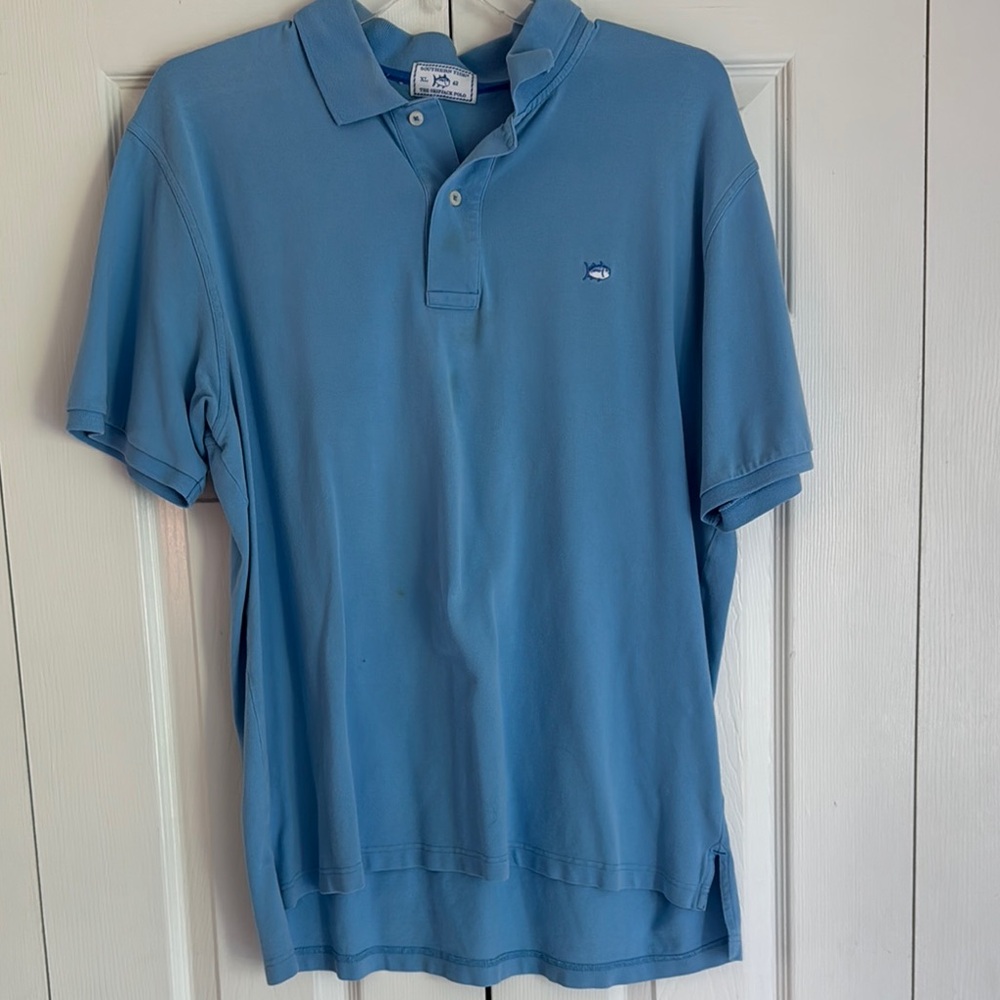 Southern Tide Blue Polo Shirt